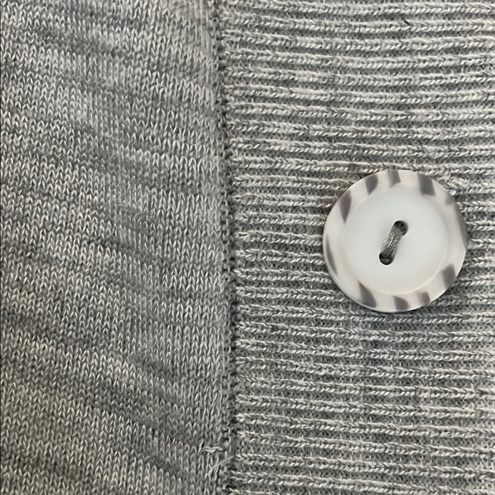 Light Gray Sweater with Button Accents - Picture 4 of 5